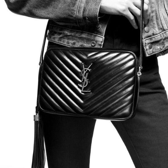 YSL Medium Lou YSL Monogram Leather Camera Bag - Picture 6 of 7